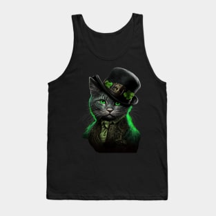 St Patricks Day Cat My Lucky Charm Kitty Kitten Cats Tank Top